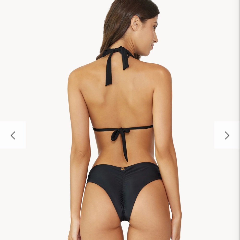 PQ Midnight Beaded Brynn Halter Bathing Suit Top.  New with tags.  Large - Picture 8 of 9